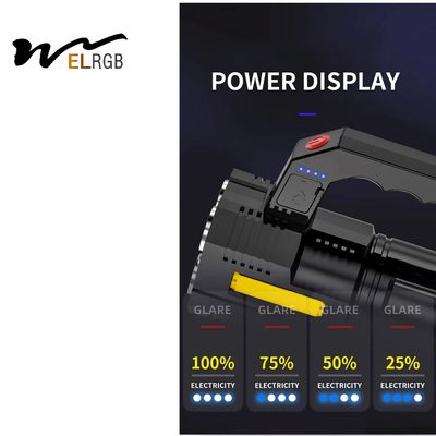 1500mah Rechargeable Waterproof Torch Outdoor Working Light 6000K