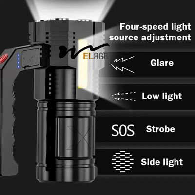 1500mah Rechargeable Waterproof Torch Outdoor Working Light 6000K