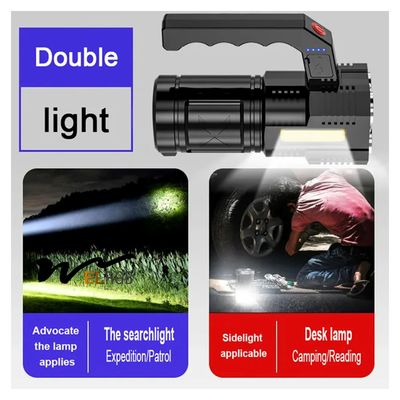 1500mah Rechargeable Waterproof Torch Outdoor Working Light 6000K