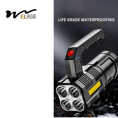 1500mah Rechargeable Waterproof Torch Outdoor Working Light 6000K