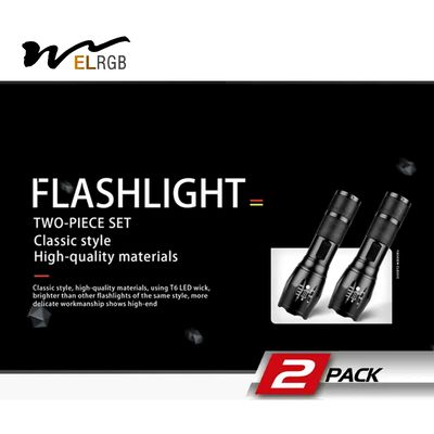 Camping Tactical Torch Outdoor Working Light IP65 Multifunction Emergency Flashlight