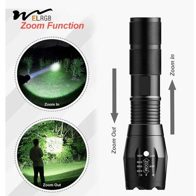 Camping Tactical Torch Outdoor Working Light IP65 Multifunction Emergency Flashlight