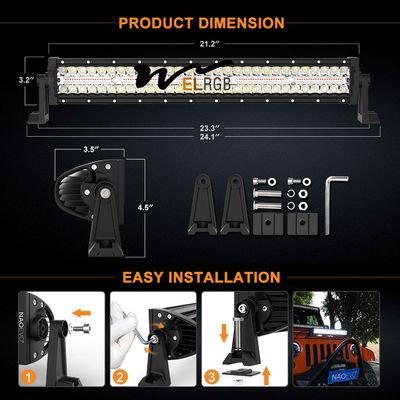 240W Light Bars 4x4 Vehicle LED Work Lights 22
