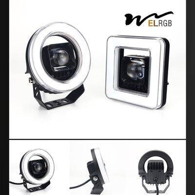 3000LM Auxiliary Round Amber Fog Lights For Off Road 4x4 Bumper Truck