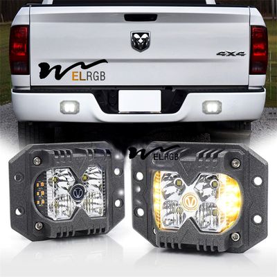 3500LM Cube Side Shooter Led Pods Vehicle LED Work Lights 12V 6500K