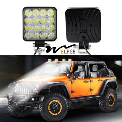 48W 16LED 4WD Square Led Work Lights Off Road Work Light