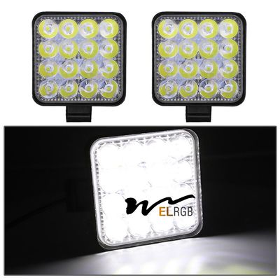 48W Square Vehicle LED Work Lights Bright 16 Leds Car Led Worklight