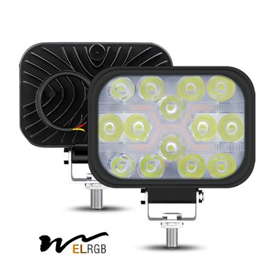 Ip67 Waterproof Vehicle LED Work Lights Square 24v 12v 42w 3 Inch