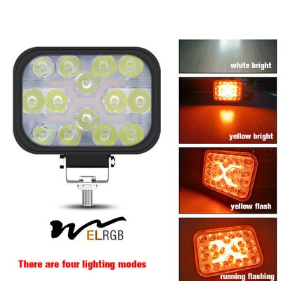 Ip67 Waterproof Vehicle LED Work Lights Square 24v 12v 42w 3 Inch
