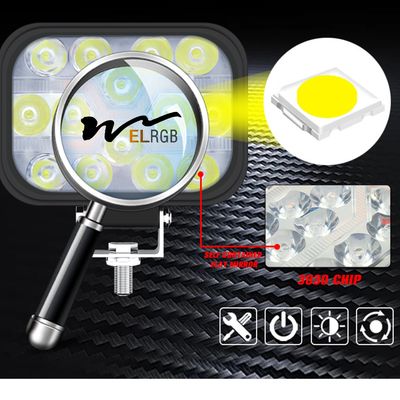 Ip67 Waterproof Vehicle LED Work Lights Square 24v 12v 42w 3 Inch