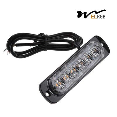6LED Car Side Marker Lights Trucks Strobe Lamp LED Flasher Warning Lights