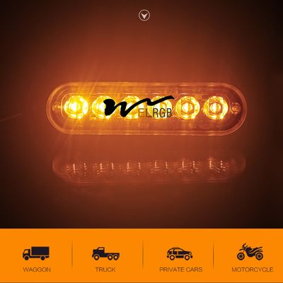 6LED Car Side Marker Lights Trucks Strobe Lamp LED Flasher Warning Lights
