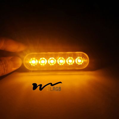 6LED Car Side Marker Lights Trucks Strobe Lamp LED Flasher Warning Lights