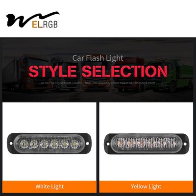 6LED Car Side Marker Lights Trucks Strobe Lamp LED Flasher Warning Lights