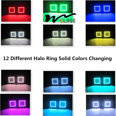 Mini RGB Vehicle LED Work Lights 3 Inch 4x4 Led Pod Light Decoration