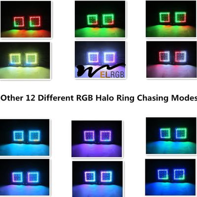 Mini RGB Vehicle LED Work Lights 3 Inch 4x4 Led Pod Light Decoration