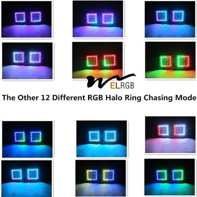Mini RGB Vehicle LED Work Lights 3 Inch 4x4 Led Pod Light Decoration