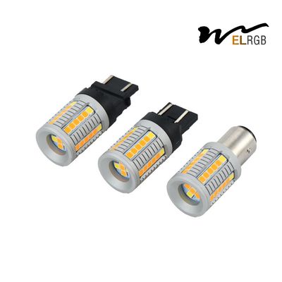 Dual Color Switchback Canbus P21w Led 1156 1157 7443 3157 T20 Led Auto LED Turn Signal Brake Light