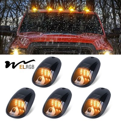 Amber Led Roof Marker Lights 5Pcs Smoke Lens Ford 1999-2016 F150 F250