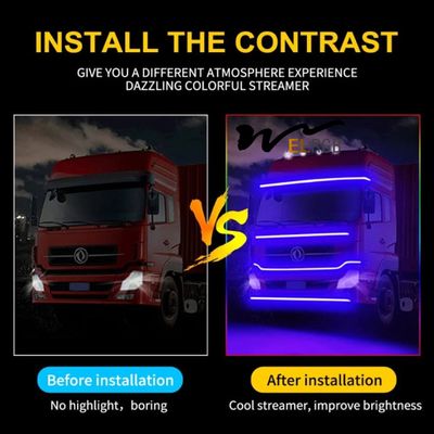 DC24V RGB Truck Led Strip Vehicle LED Work Lights Emergency Vehicle Led Strip Lights