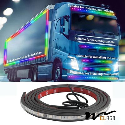 DC24V RGB Truck Led Strip Vehicle LED Work Lights Emergency Vehicle Led Strip Lights
