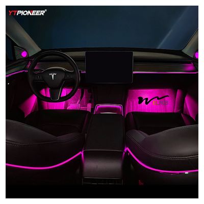 128 Colors Car Ambient Lighting Kit Tesla Model 3 Ambient Lighting 12V