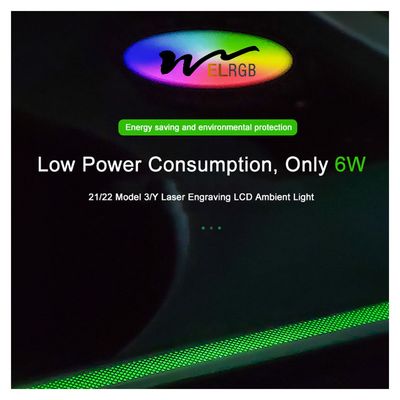 128 Colors Car Ambient Lighting Kit Tesla Model 3 Ambient Lighting 12V