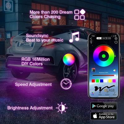 Dreamcolor Underbody Led Light Strips Vehicle LED Work Lights IP67 Waterproof