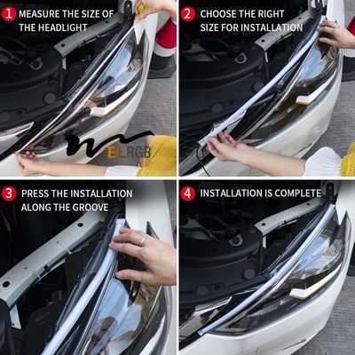 30cm 45cm 60cm Car Daytime Running Light LED DRL Strip IP65