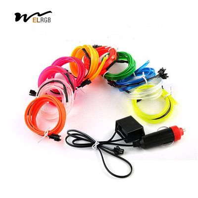 5M EL Car Cold Light Line RGB Neon Interior Atmosphere Light