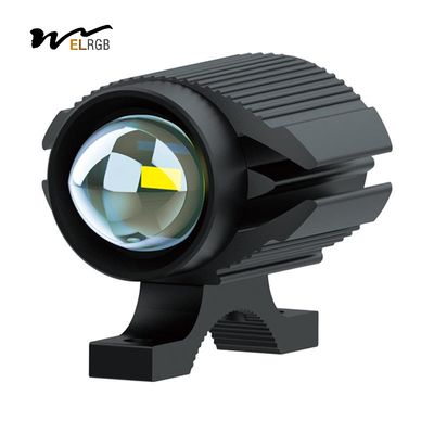 6000K 2 Inch Round Fog Lights 30W LED Motorcycle Lights Spot Beam Dual Color