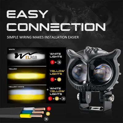 40000H Waterproof LED Motorcycle Lights Laser Motorcycle Fog Lamps