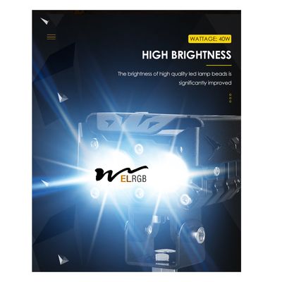 4000LM Motorbike Led Spotlights LED Motorcycle Lights 40W IP67
