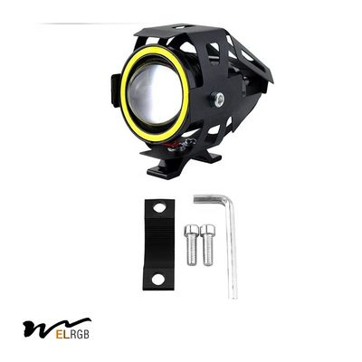 4000lm 12V Led Motorcycle Spotlights U7 Fog Driving Lamp High Low Beam