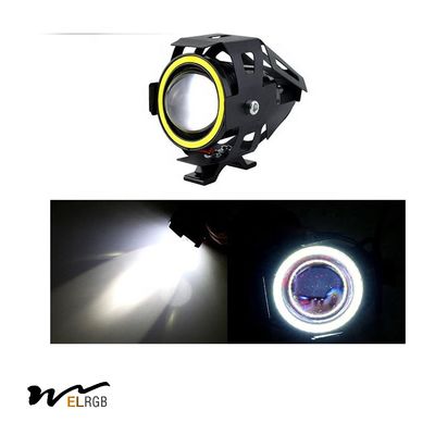 4000lm 12V Led Motorcycle Spotlights U7 Fog Driving Lamp High Low Beam