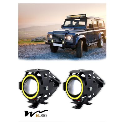 4000lm 12V Led Motorcycle Spotlights U7 Fog Driving Lamp High Low Beam