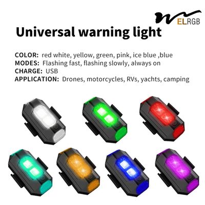 Motorcycle Tail Light Strobe LED Motorcycle Lights 5V Universal