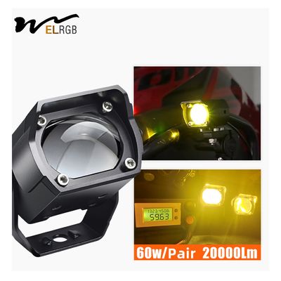 20000Lm 60W Driving LED Motorcycle Lights 16V Led Headlights Fog Lights