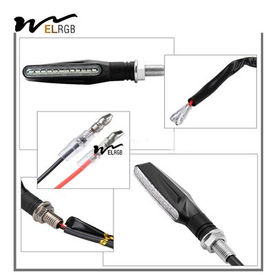 DC12V Flowing Led Turn Signal Motorcycle Indicators And Brake Light