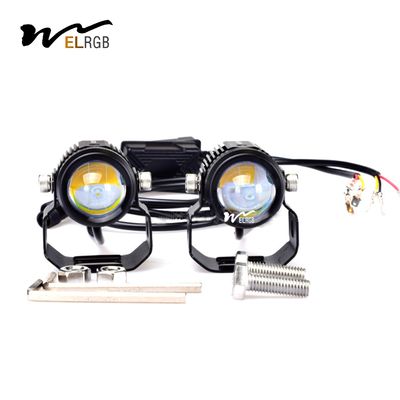 H4 H6 T19 LED Motorcycle Lights IP68 Yellow Fog Lights Hi Lo Beam
