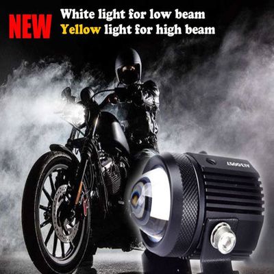H4 H6 T19 LED Motorcycle Lights IP68 Yellow Fog Lights Hi Lo Beam