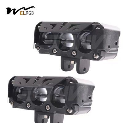 White Yellow Motorbike Headlamp LED Motorcycle Lights IP67 30000 Hours Lifespan