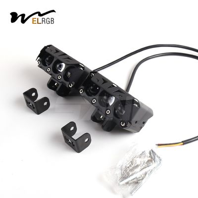 White Yellow Motorbike Headlamp LED Motorcycle Lights IP67 30000 Hours Lifespan