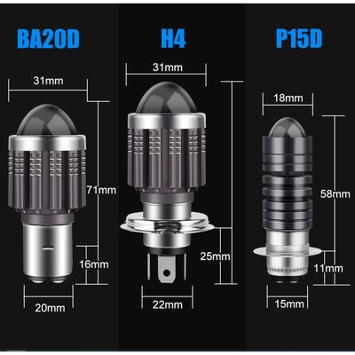 CSP 3000Lm LED Motorcycle Lights Waterproof H4 H6 Headlights