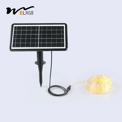 10m 2835 Outdoor Rope Solar Lights 3500K LiFePO4 Solar Led Tape Lights