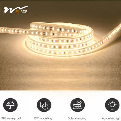 3000K Lithium Battery Solar Powered LED Strip Rgb Solar Led Tape Lights