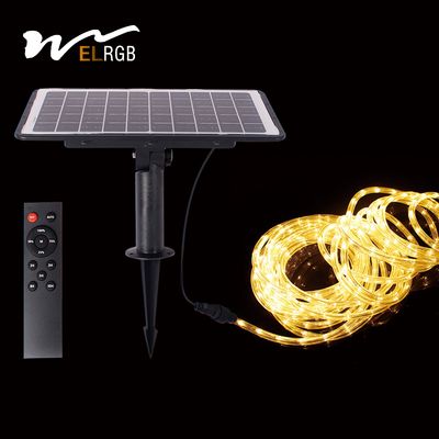 IP65 IP67 Solar Powered Led Strip Lights Outdoor 6500K Solar Led Rope