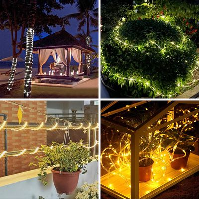 IP65 IP67 Solar Powered Led Strip Lights Outdoor 6500K Solar Led Rope