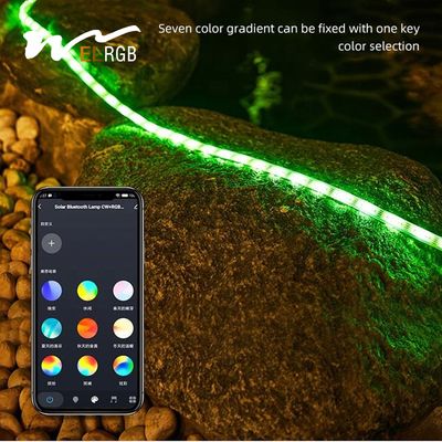 100lm 250LM Solar Powered LED Strip Solar Rope String Lights RoHS