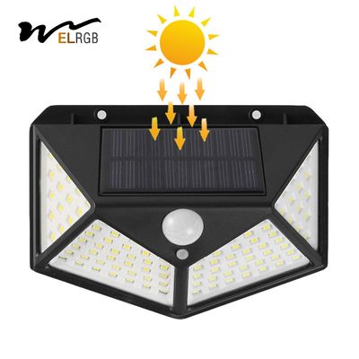 1000LM 100 LED Solar Powered Lights Solar Motion Detector Lights
